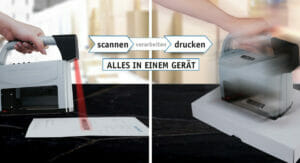 Der jetStamp® 1025 sense Barcode Reader von Reiner ist ein 3-in-1 Kennzeichnungsgerät.