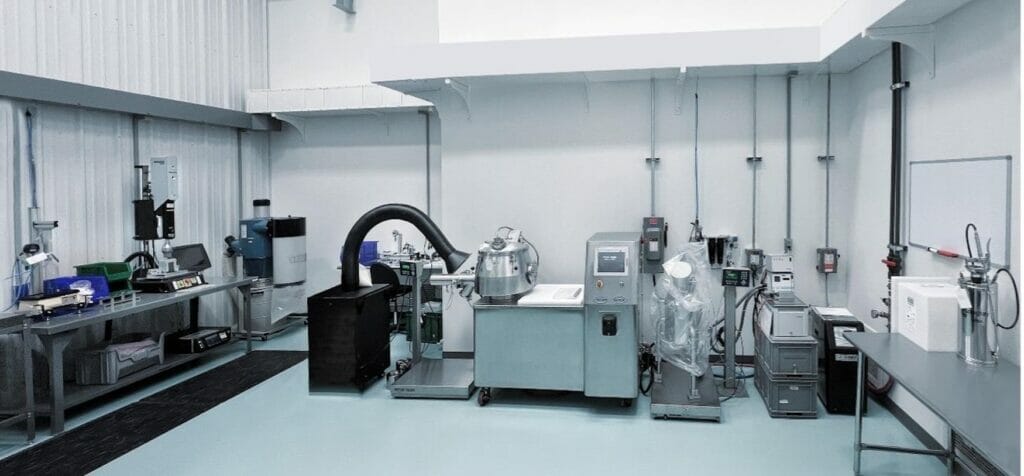 Picture of a small series production plant from Gerresheimer