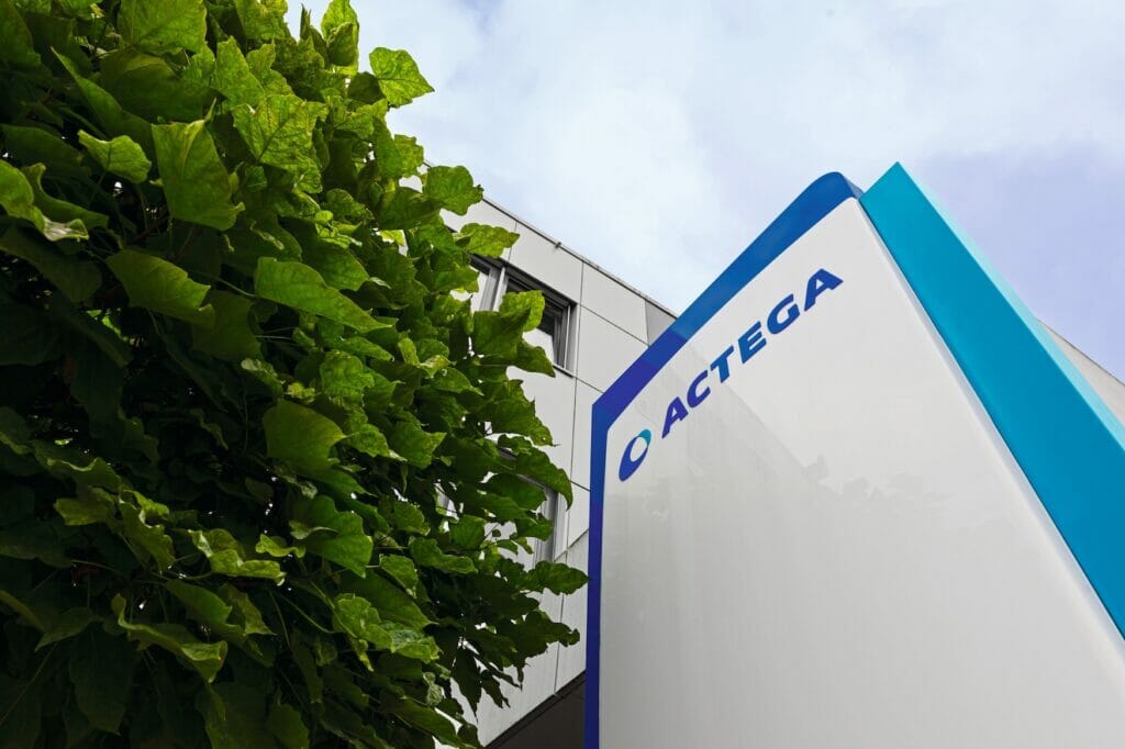 Bild eines Firmengebäudes von ACTEGA