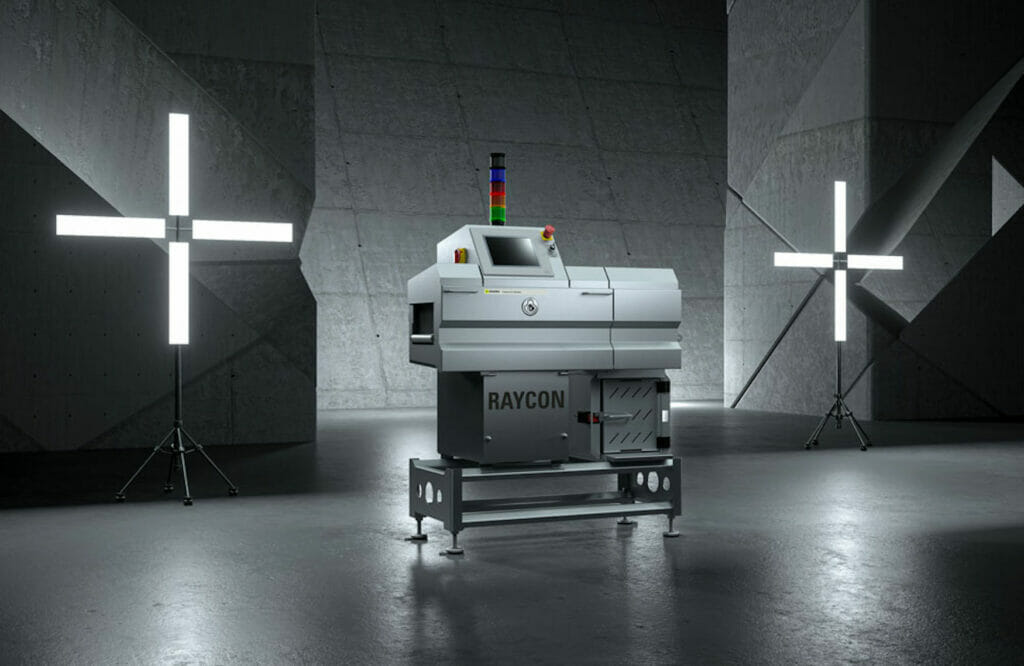 Bild von einem Röntgenscanner zur Nachverfolgung von Produkten.