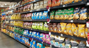 flexible Verpackungen im Supermarktregal, flexible packaging initiative