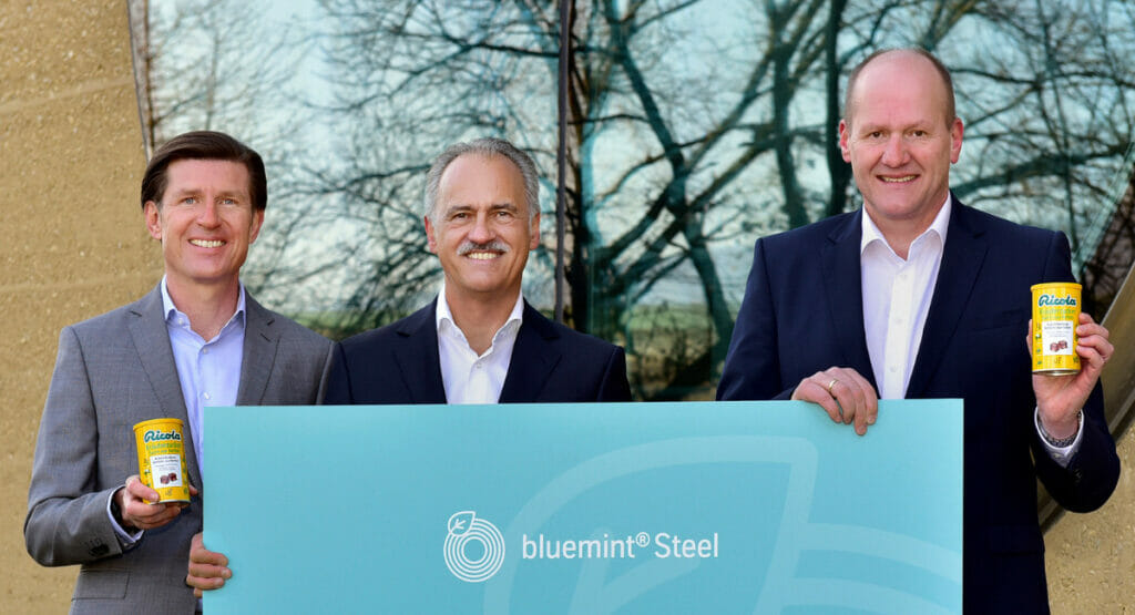 Thyssenkrupp erste Lebensmitteldose aus bluemint steel Verpackungsstahl