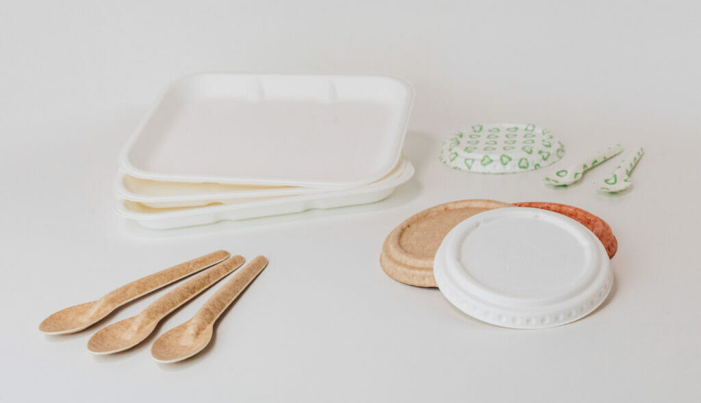 Bild von verschiedenen Produkten aus Dry Molded Fiber von PulPac