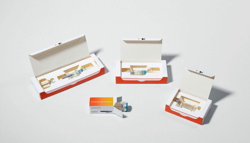 Bild von Verpackungslösungen für fragile Produkte in der Pharmaindustrie von Faller Packaging und Rotzinger.