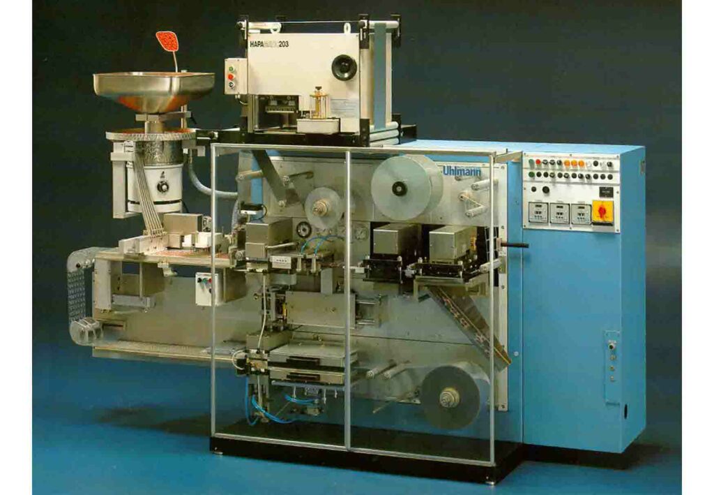 Picture of an old inline printing system by Hapa