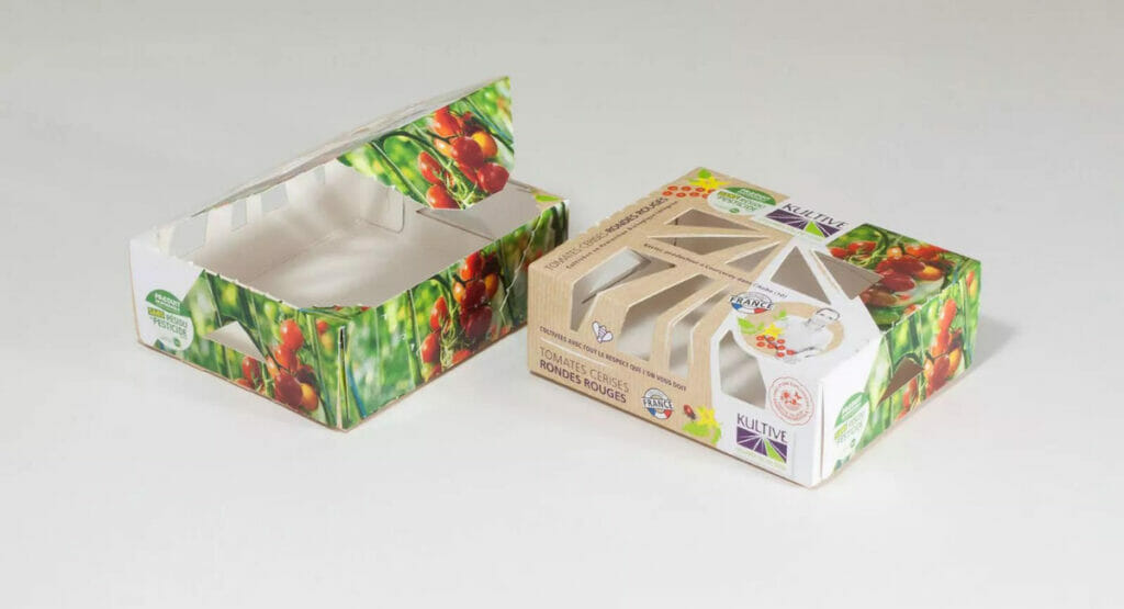 Bild von zwei Verpackungsschalen aus Frischfaserkarton