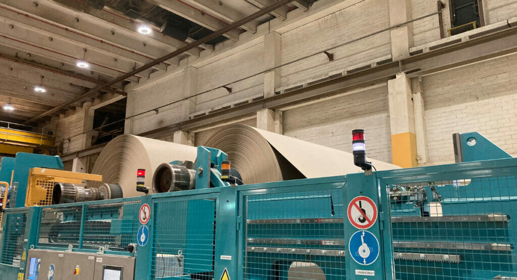 Image of paper production.