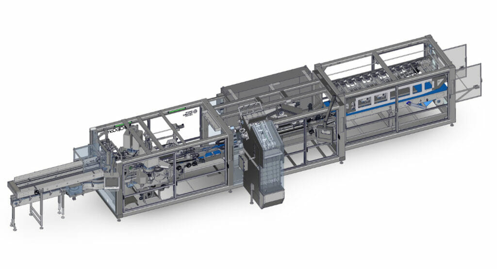 Bild von einem Maschinensystem für Verpackungen