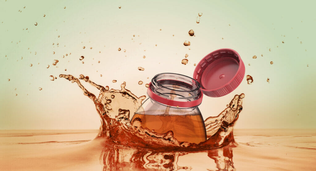 Trimas packaging tethered caps