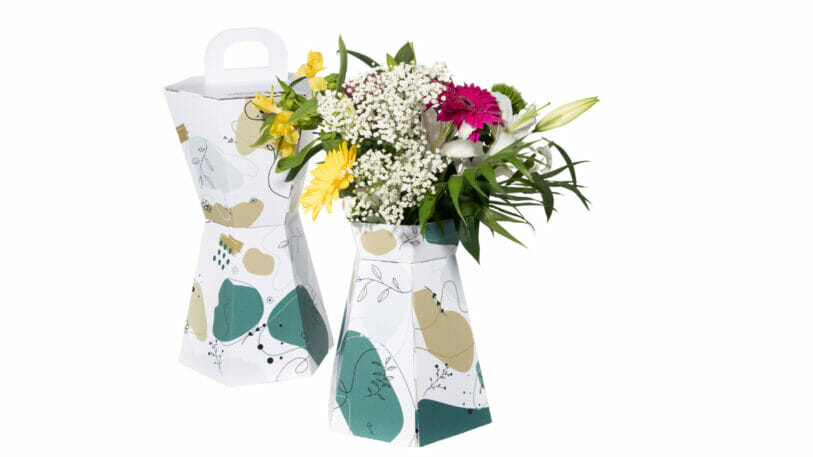 Image of flowers in a new and innovative packaging