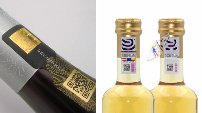 Image of labels on different bottles