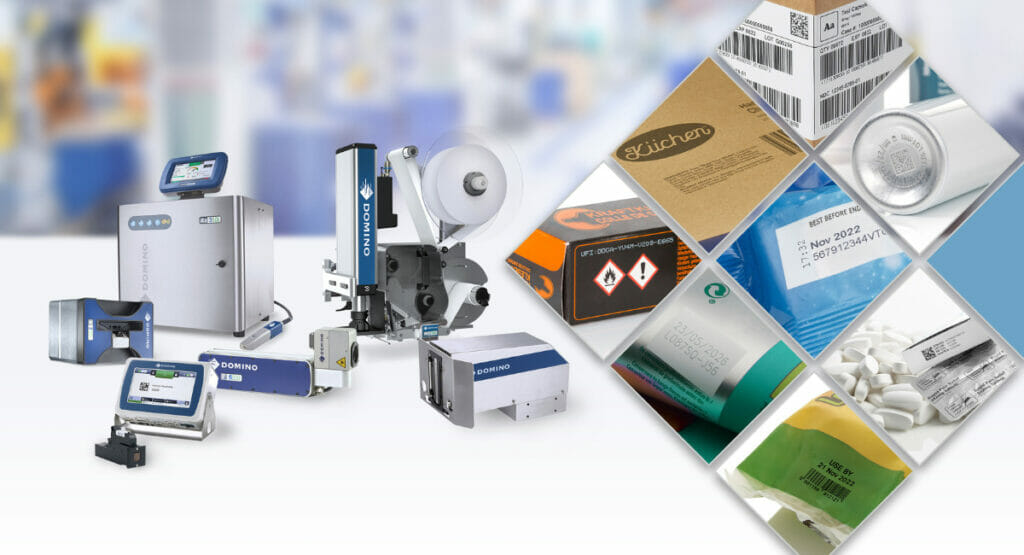 Image of an assortment of labelling printers