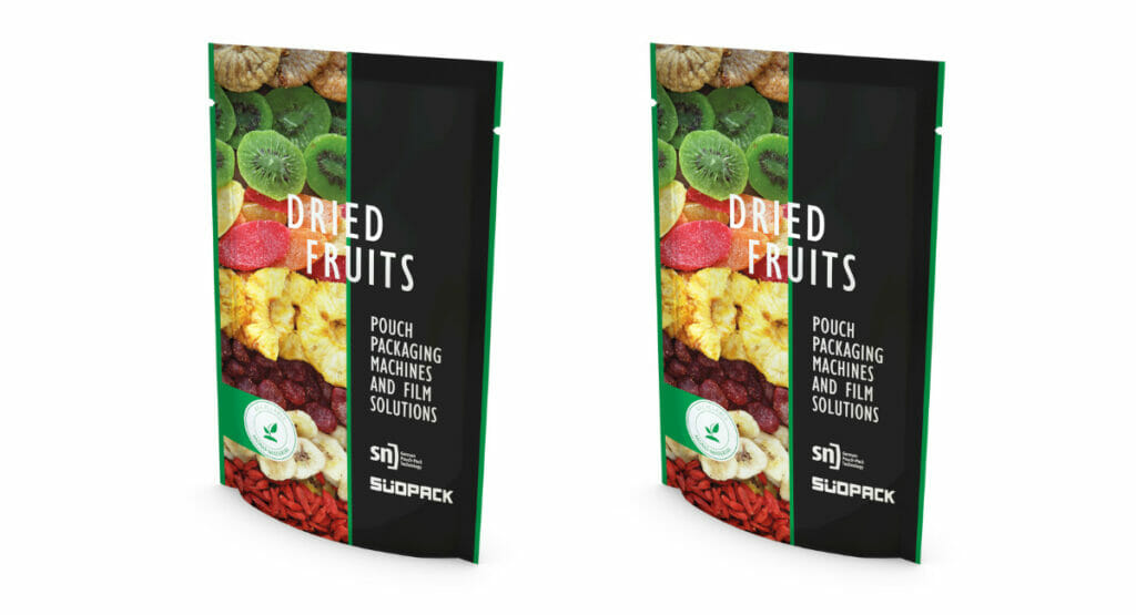 recyclingfähiger Beutel von Südpack produziert auf FME20 von SN Maschinenbau