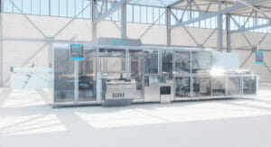Bild von einer Verpackungsmaschine für medizinische Produkte.