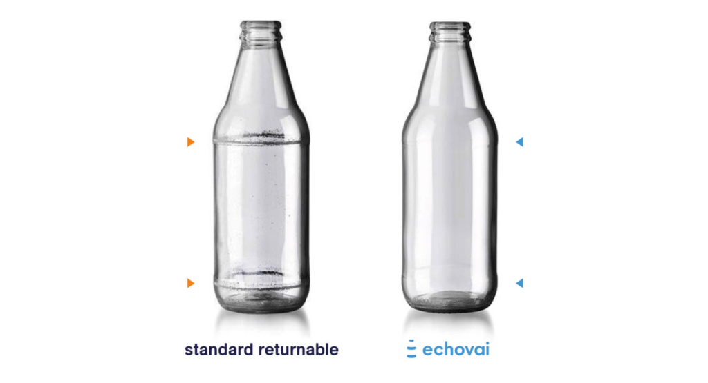 Bild von zwei unterschiedlichen Glasflaschen