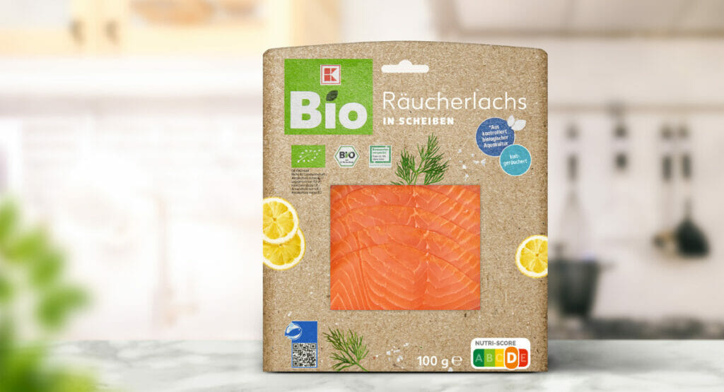 Bild von einer Lachsverpackung aus Silphie