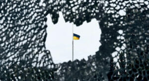 Bild von der ukrainischen Flagge