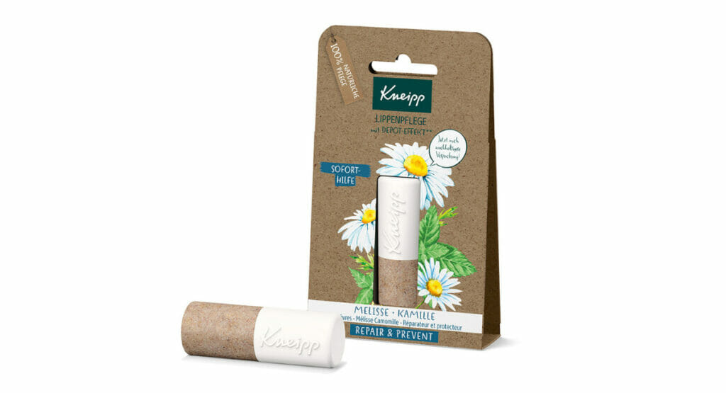 Picture of a lip care product in a folding box