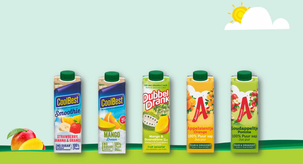 Bild von unterschiedlichen Saftverpackungen