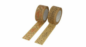 Packaging can be attractively bonded with the adhesive tape