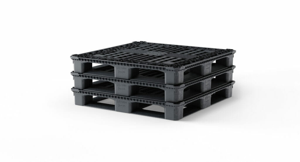 Die Cabka-Kunststoffpaletten der neuen Generation wurden für die Anwendung in chemischen Betrieben entworfen.
