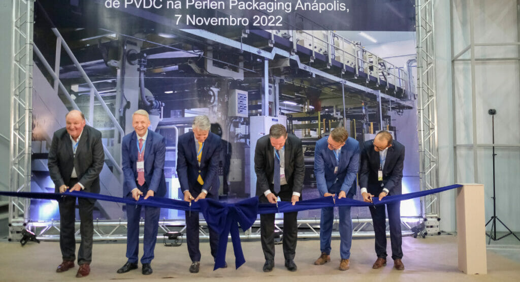 Feierliche Eröffnung der neuen Beschichtungsanlage in Brasilien.