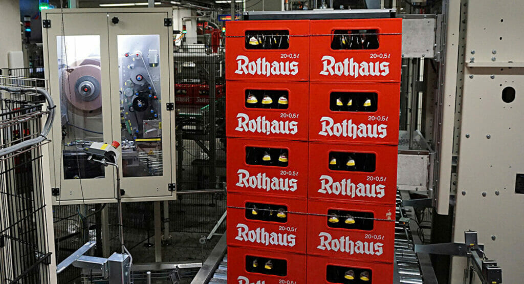 With the cord and labelling system by Logopak load securing and labelling can happen at the same time