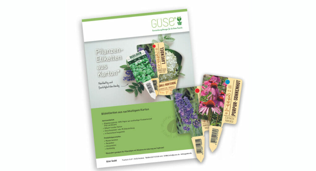 Die nachhaltigen Etiketten können in verschiedenen Arten arretiert werden.