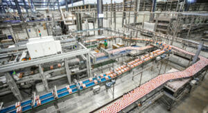 The new line can produce 86,000 bottles per hour
