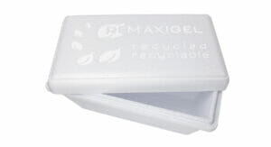 Eiscreme-Box RE-Maxigel aus Styropor Ccycled von BASF