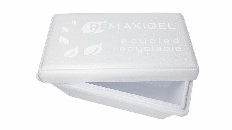 Eiscreme-Box RE-Maxigel aus Styropor Ccycled von BASF