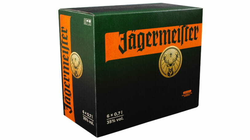 Die Versandverpackungen von Jägermeister sind nun aus Wellpappe und verbrauchen weniger Ressourcen.