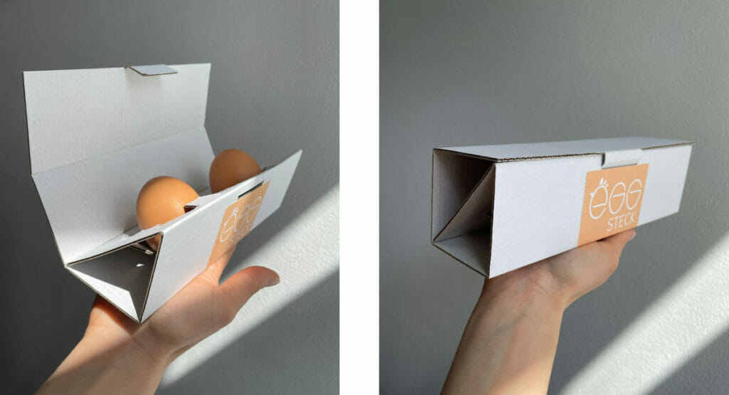 Wellpappverpackung EggSteck von Nina Aulig & Shireen Walde