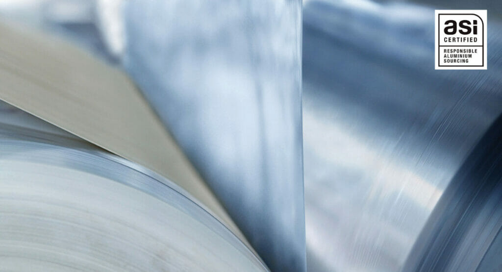 SIG nutzt für seine aseptischen Getränkekartons ASI-zertifiziertes Aluminium.