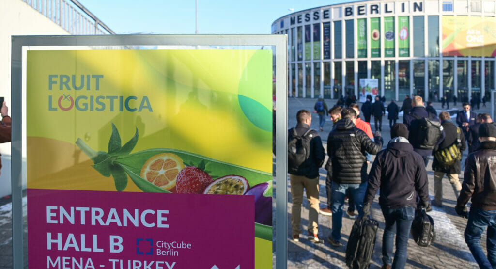 Die Messe Berlin begrüßt zur Fruit Logisitca 2023 das internationale Publikum des Fruchthandels