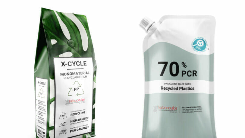 The new flexible films are recyclable and use post-connsumer-recyclates.