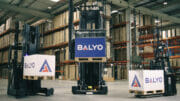 Die Balyo-Roboter nehmen weniger Platz ein als ein Gabelstapler.