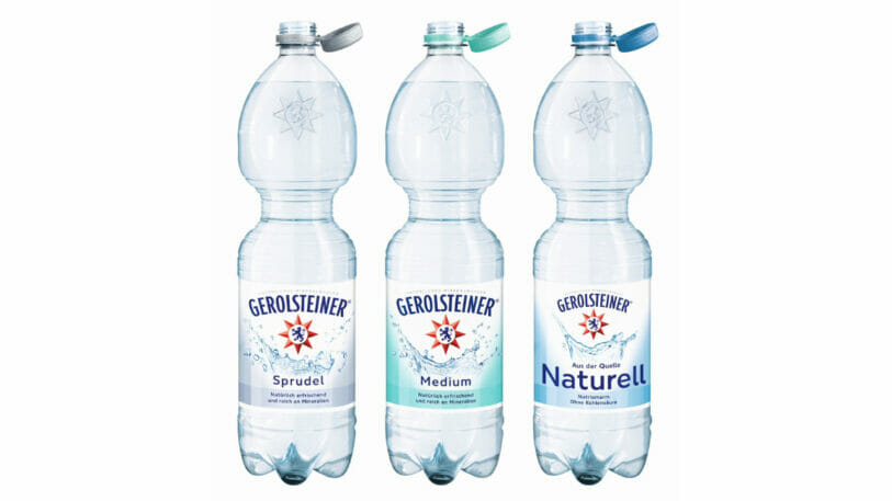 Bis März 2024 möchte Gerolsteiner bei allen Flaschen das Tethered Cap einführen.