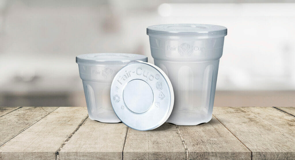 Mit den FairCup Behältern bietet Kaufland eine neue Mehrwegoption an seinen Bedientheken an.