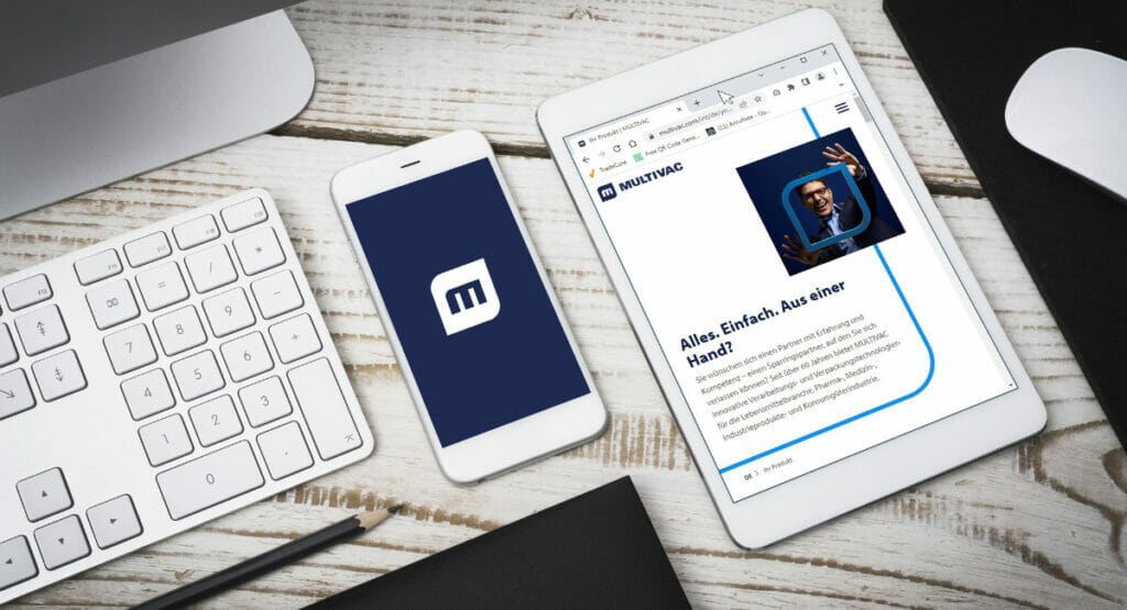 Die Multivac Gruppe hat ihren Webauftritt im Rahmen des neune Designs umgestaltet.