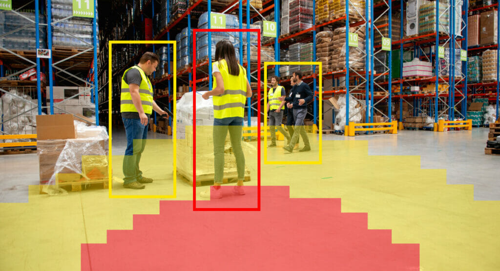Das Fahrzeug-Warnsystem VAI-100 erkennt Personen, Gegenstände und andere Fahrzeuge.