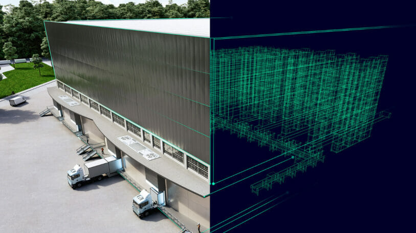 Siemens Digitaler Zwilling eines Logistikzentrums