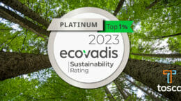 Tosca hat die EcoVadis-Platinmedaille erhalten.