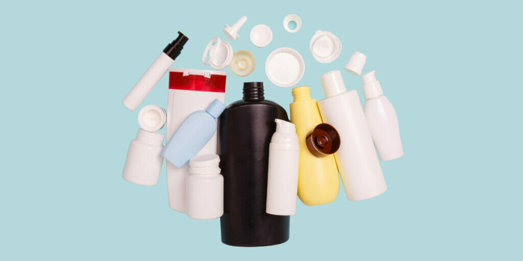 Duftstoffe aus HDPE Kunststoffverpackungen sollen mit dem neuen Prozess von Fraunhofer LBF von Duftstoffen bereift werden.