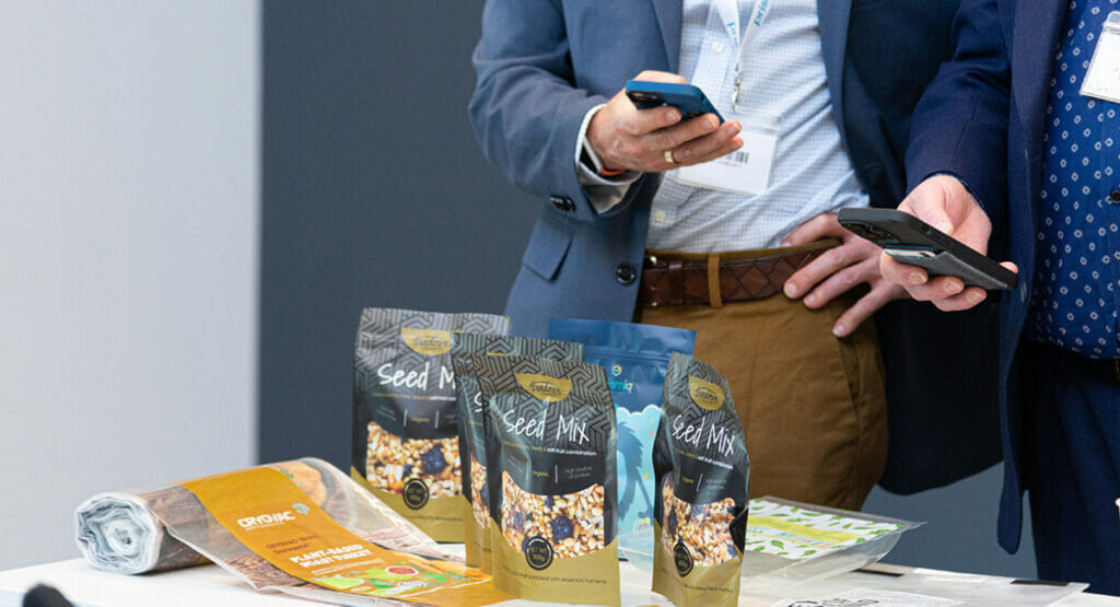 The prismiq QR code can be printed on various types of packaging and is simply scanned by consumers with their smartphone.