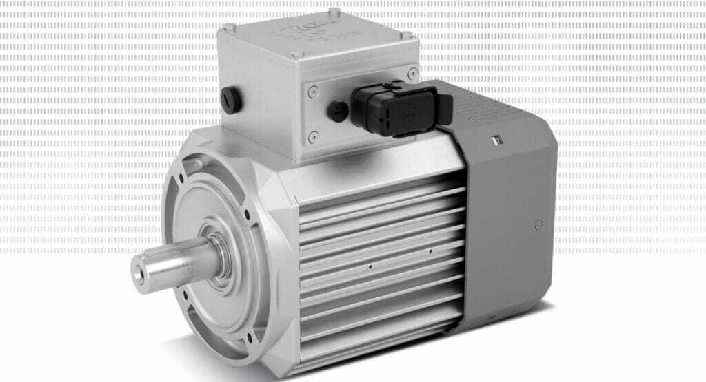 Der IE5Plus Synchronmotor von Nord Drivesystems ist auf der interpack mit dabei.