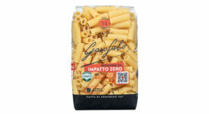 The new pasta bags are made of mono-material and use PCR.