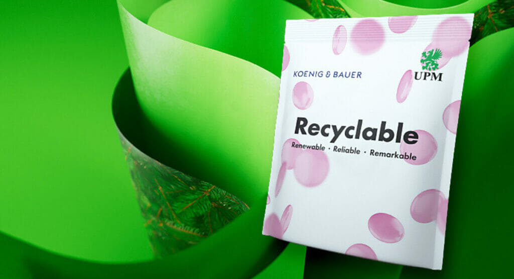 UPM und Koenig & Bauer haben die Digitaldrucktechnologie auf Barrierepapieren getestet.