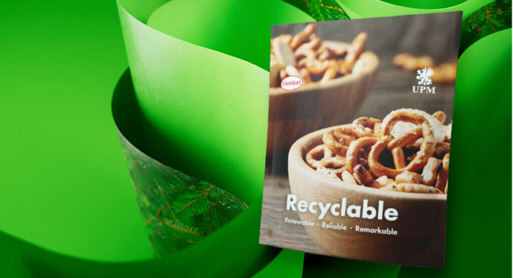 Das neue Verpackungskonzept von UPM und Henkel ist faserbasiert und weist eine hohe Fettbeständigkeit auf