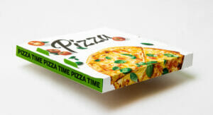 Der neue Pizzakarton soll laut Metsä Board der leichteste der Welt und umweltverträglich sein.